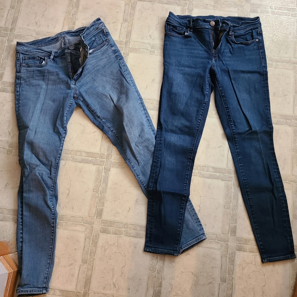 LOFT brand EUC flattering legging jeans, 2 pairs, size 28 / 6